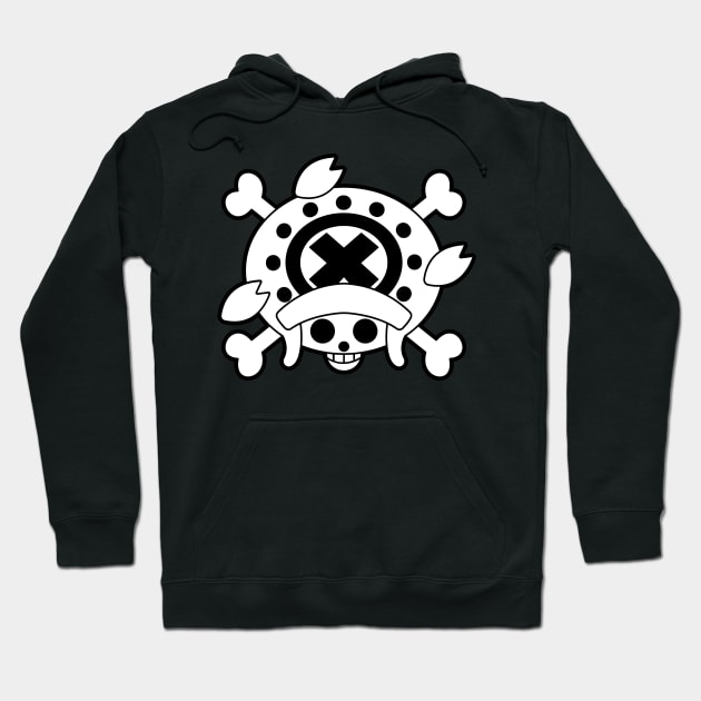 Tony Tony Chopper Jolly Roger 2 Hoodie by onepiecechibiproject